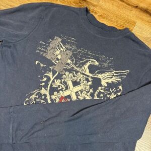 Legend One Shirt Men's 2XL Long Sleeve Thermal Grunge Skater Streetwear Y2K